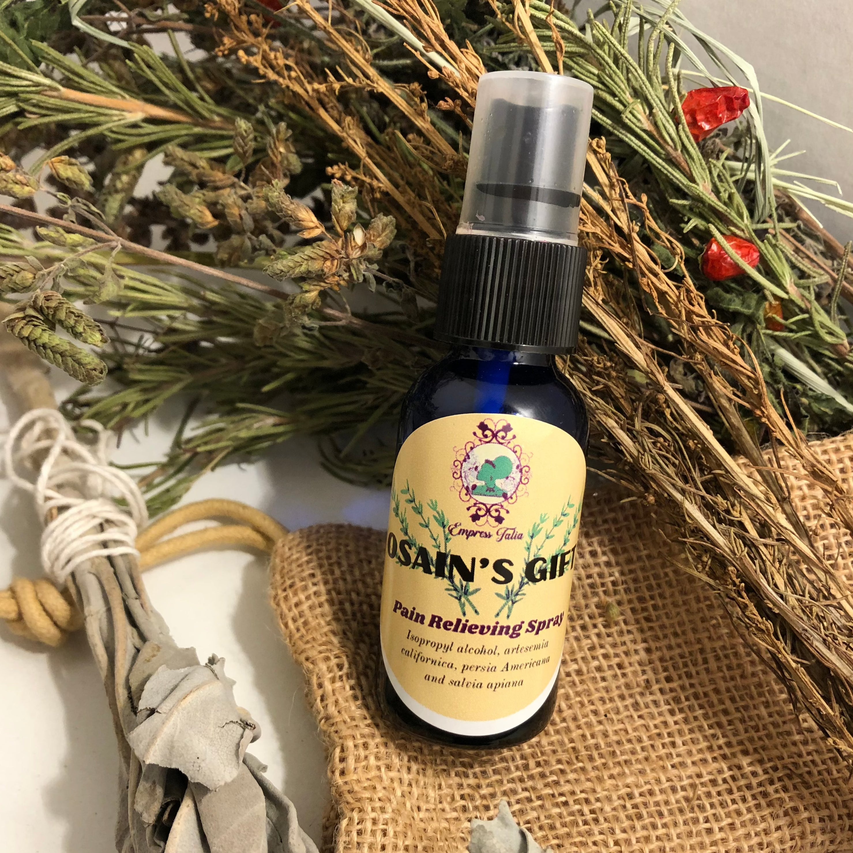 2 oz Herbal Pain Relief Spray - Osain's Gift